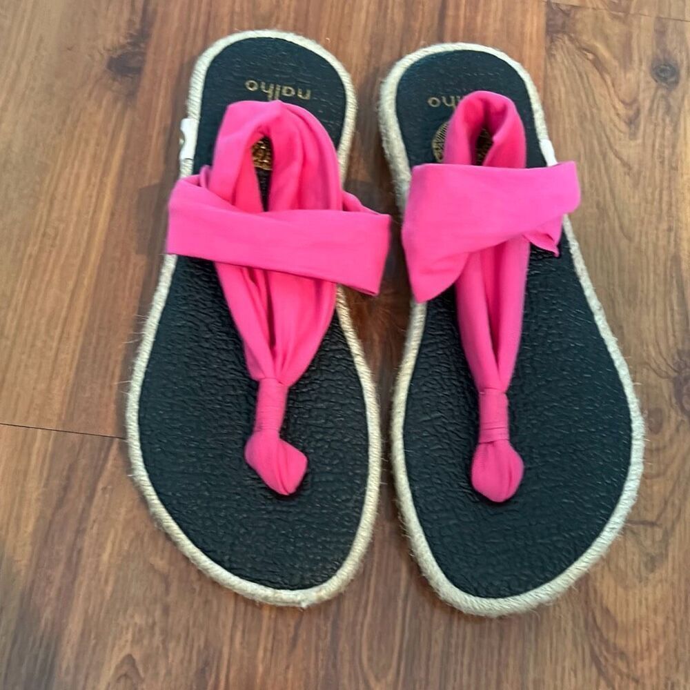 NEW Nalho pink espadrille sandals wrap sandals size 7
